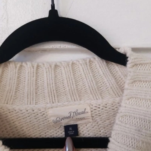 Universal Thread Nordic Fair Isle Pullover Sweater Cream Tan XL - Picture 8 of 10